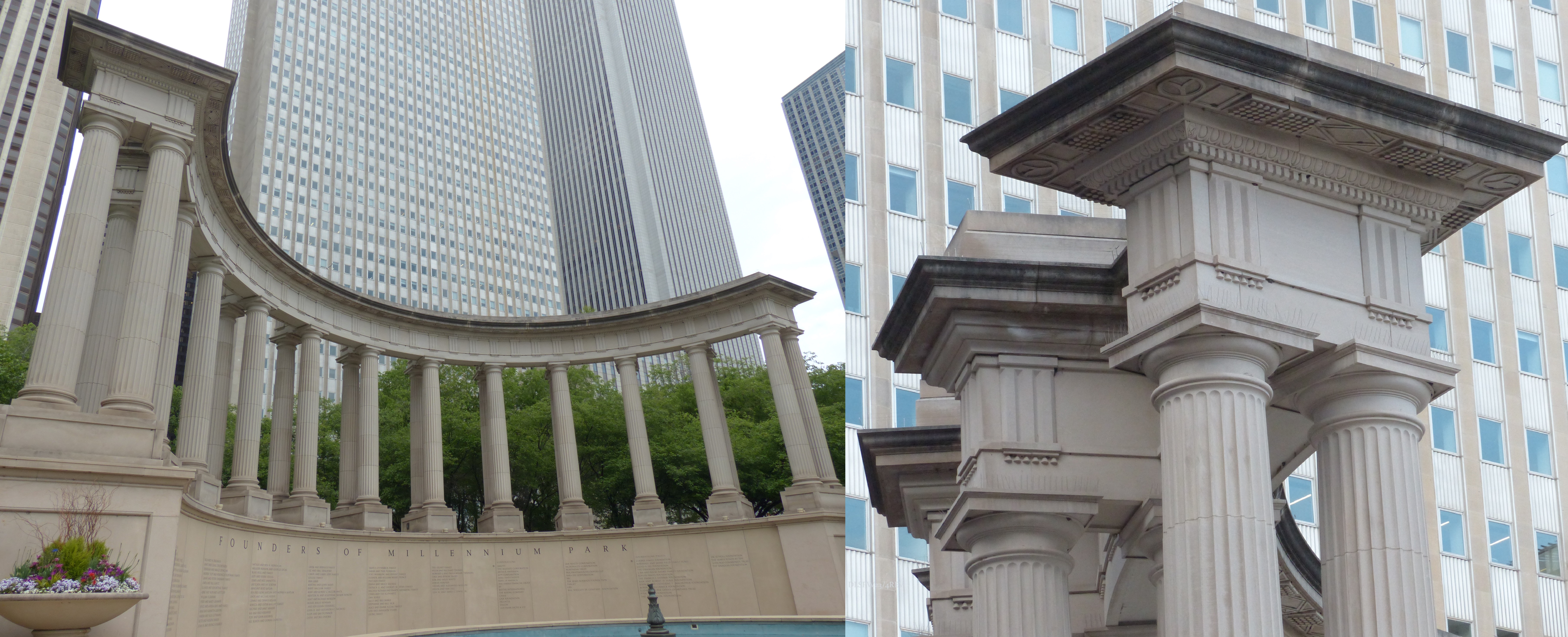 The Millennium Monument at Millennium Park. Chicago, Illinois