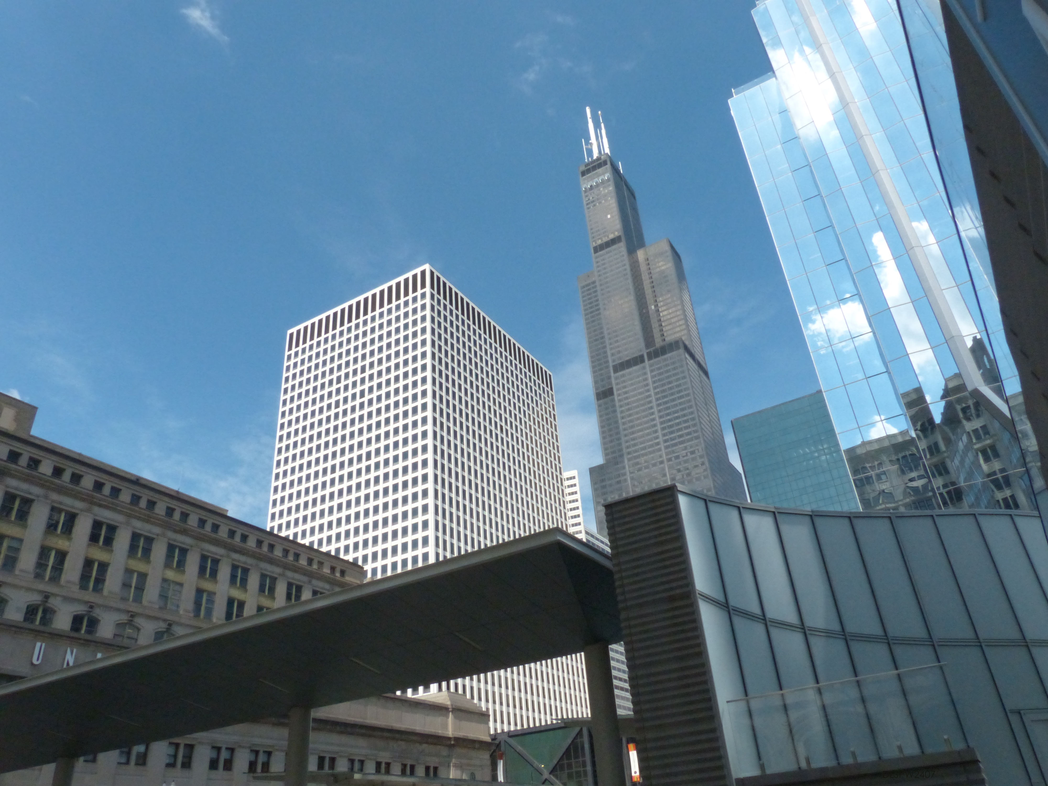 Chicago Union Station and the Sears Tower