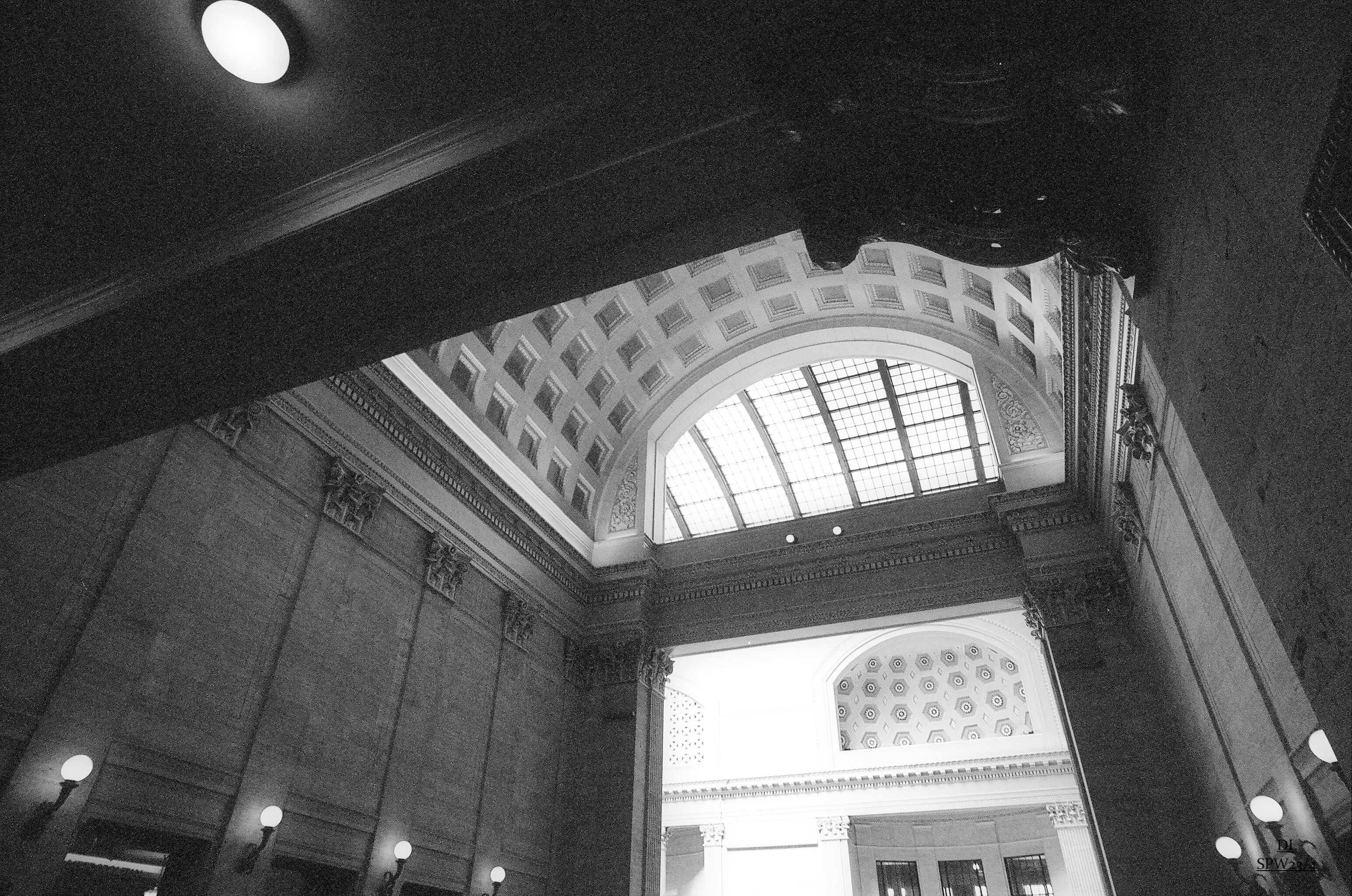 images of Chicago Union Station on film