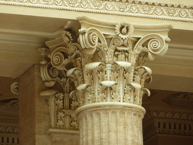 Details of a Corinthian Order column capital