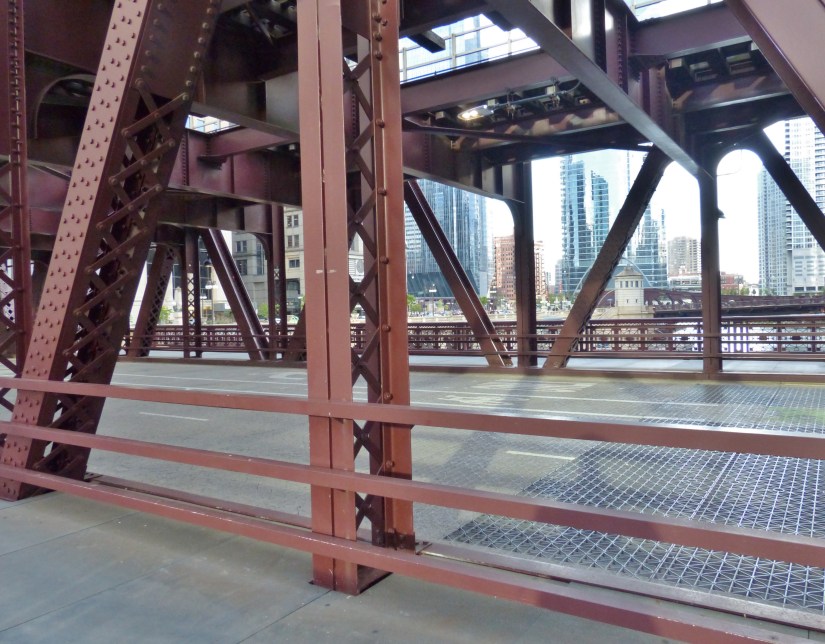 bottom chord of the Wells Street Bridge