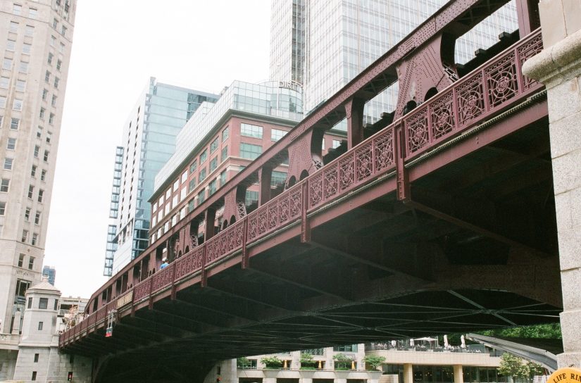 Wells Street Bridge substructure