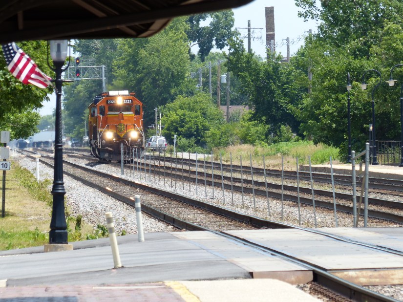 BNSF locomotive #2321. EMD GP38-2. 