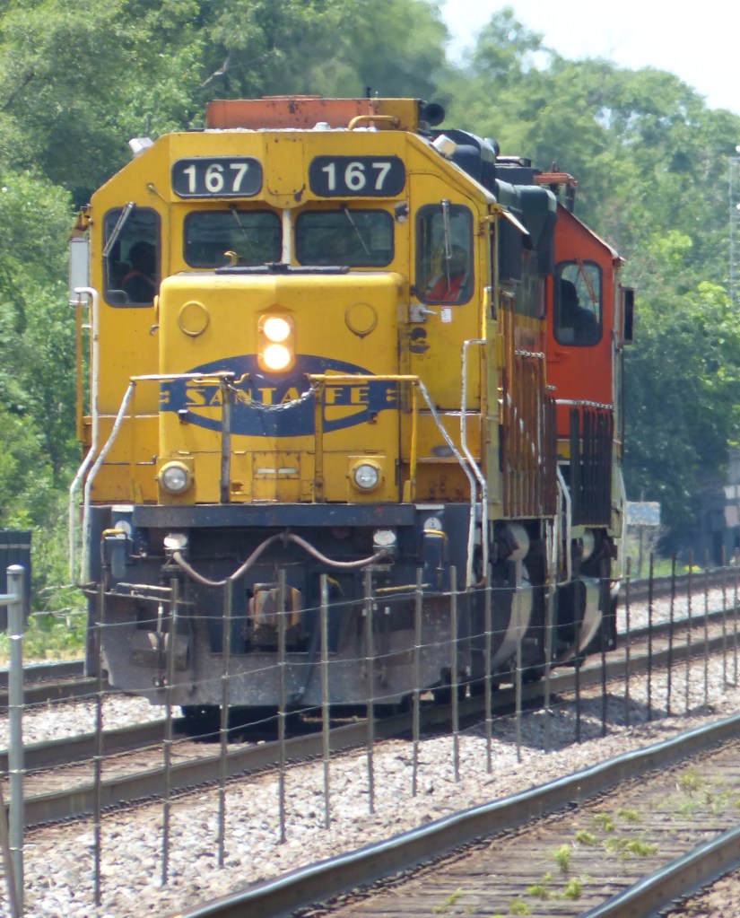 ATSF #167. Yellowbonnet livery.
