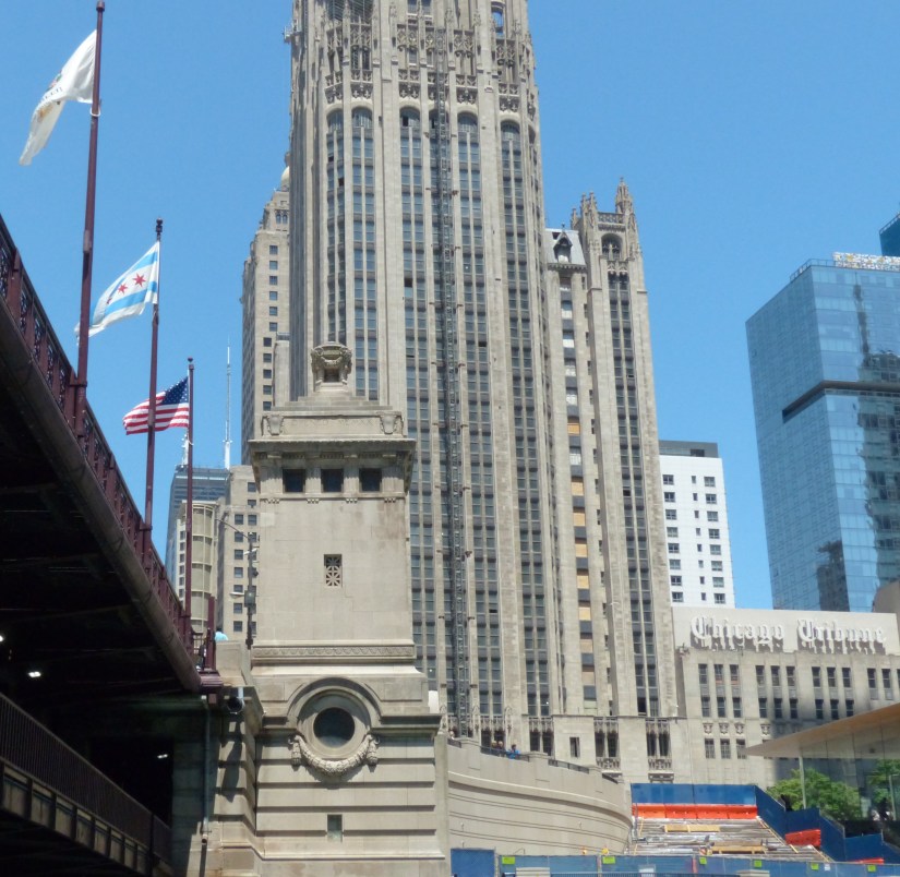 Bridge tender's house on a bascule bridge in Chicago
