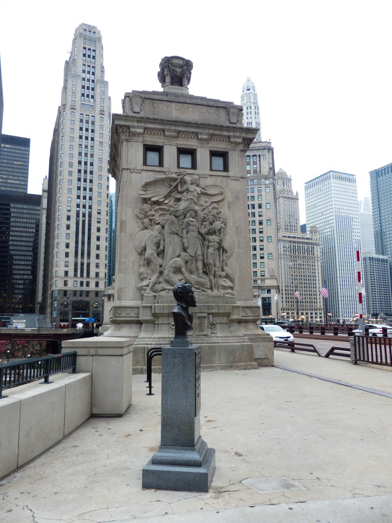 Jean Baptiste Pointe DuSable bronze sculpture