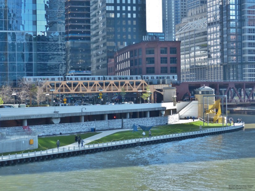 train deck approach span of a bascule bridge