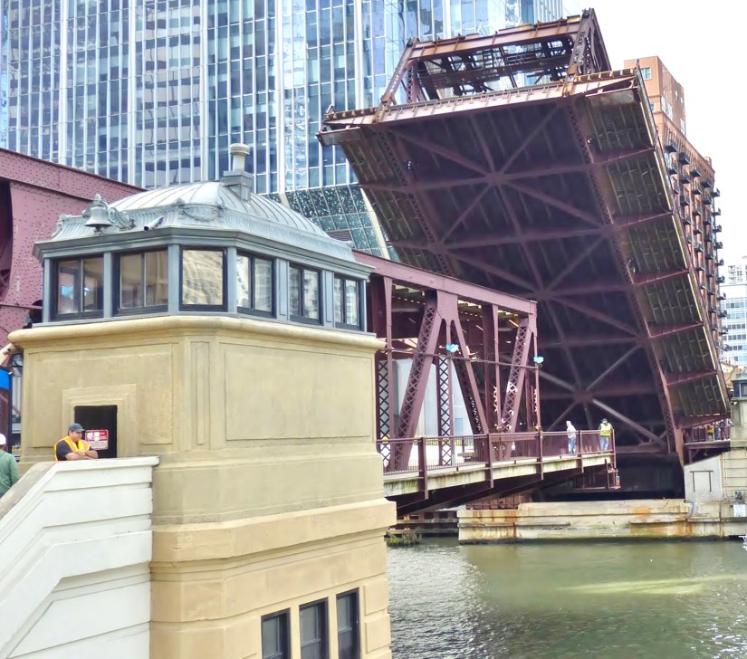 stringers and floor beams of a bridge leaf