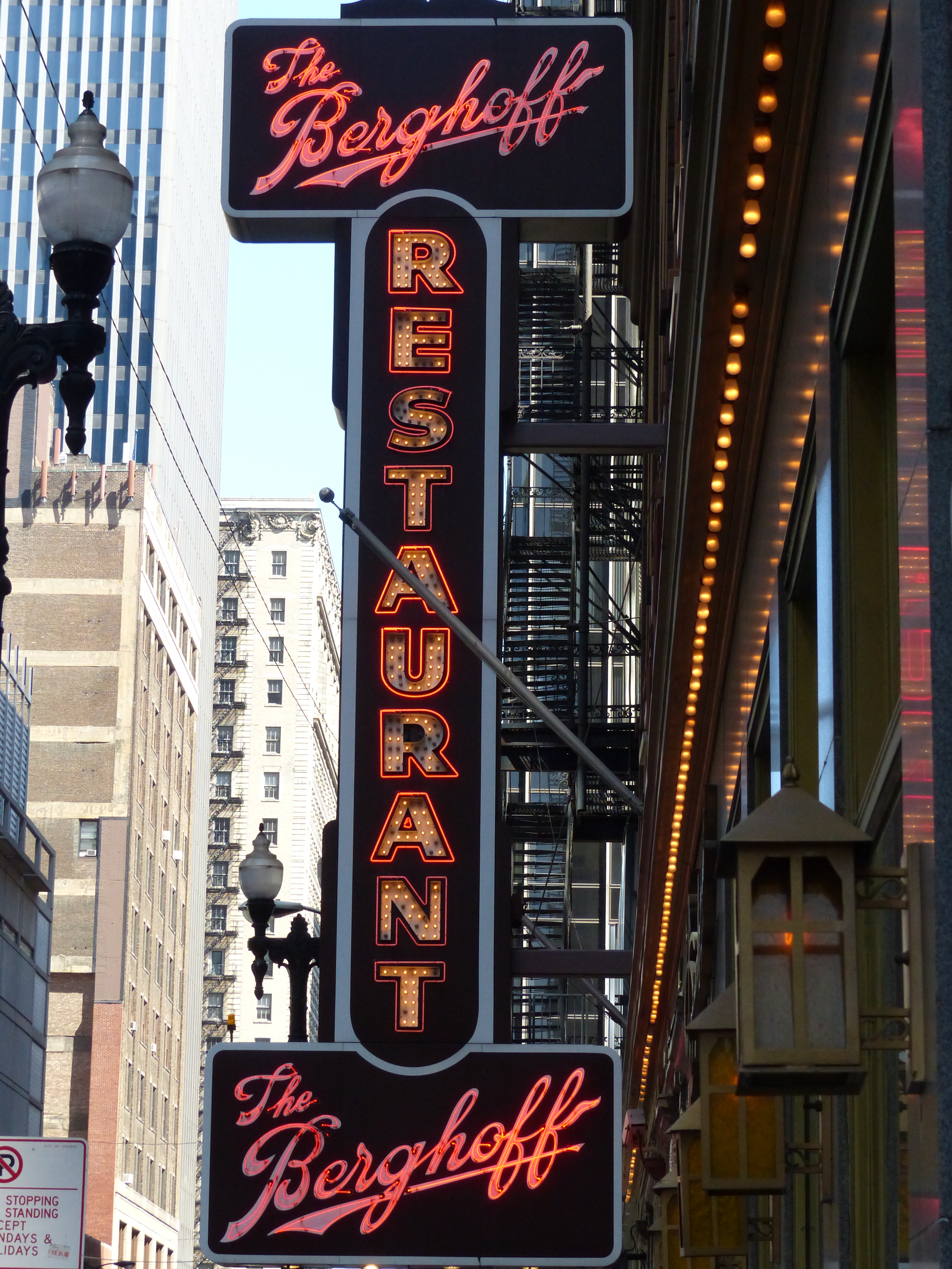 neon sign in Chicago